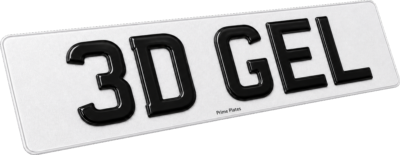 3D Gel Number Plates